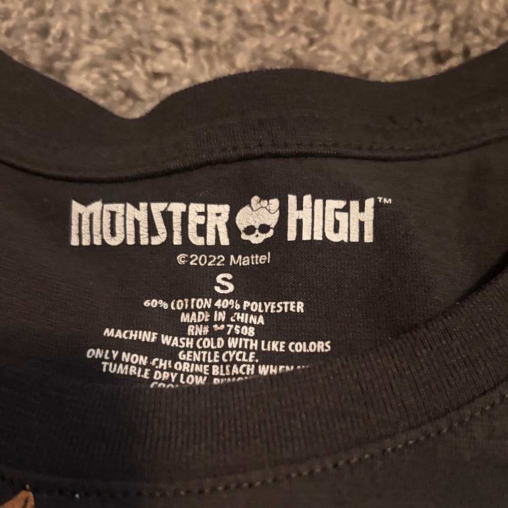 Monster High Black Tee with Colorful Characters - Picture 2 of 3